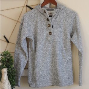 Gray 1/4 zip sweatshirt